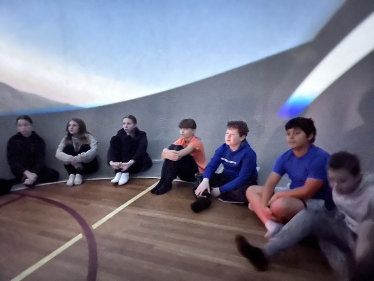 Students in the Planetarium 