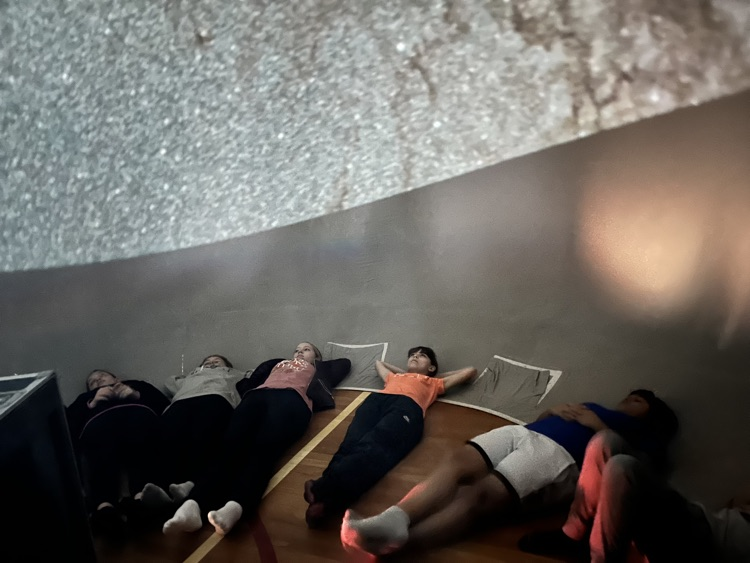 Students in the Planetarium 