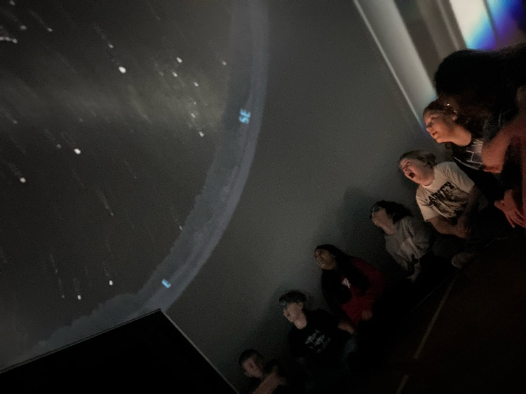 Students in the Planetarium 