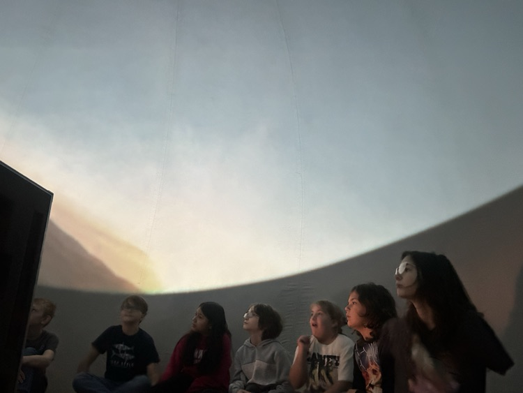 Students in the Planetarium 