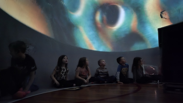 Students in the Planetarium 
