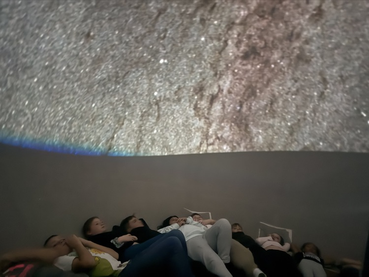 Students in the Planetarium 