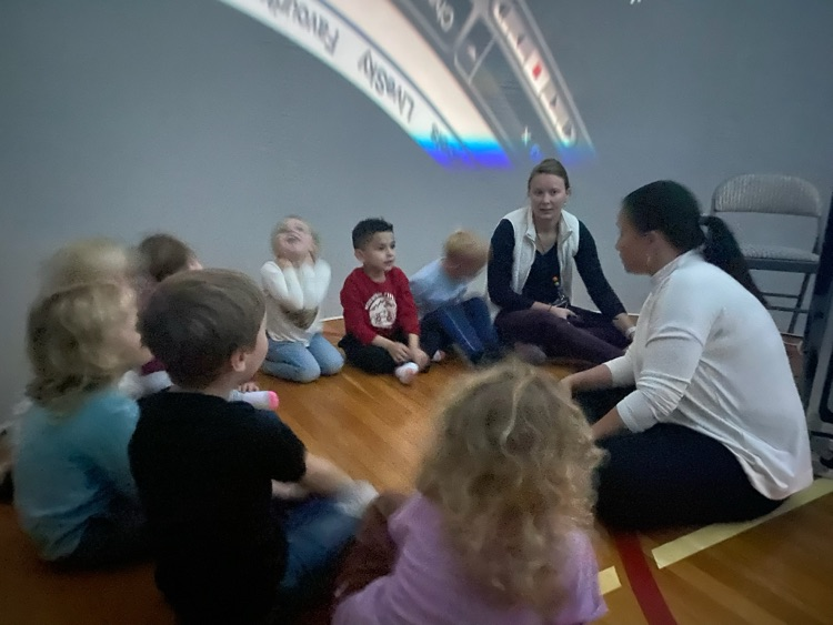 Students in the Planetarium 