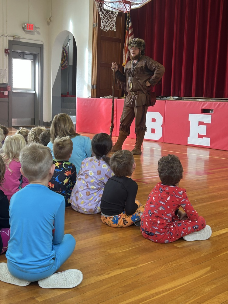 the Mountaineer speaking to our students 