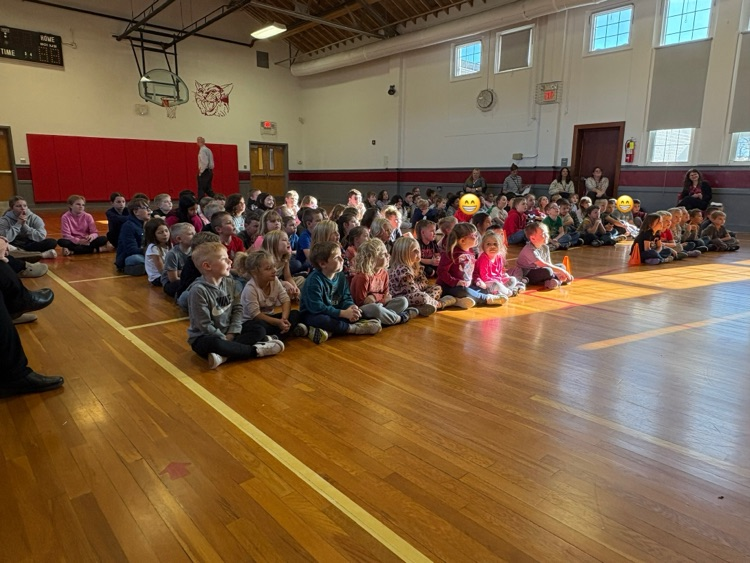 Our students watching the assembly. 