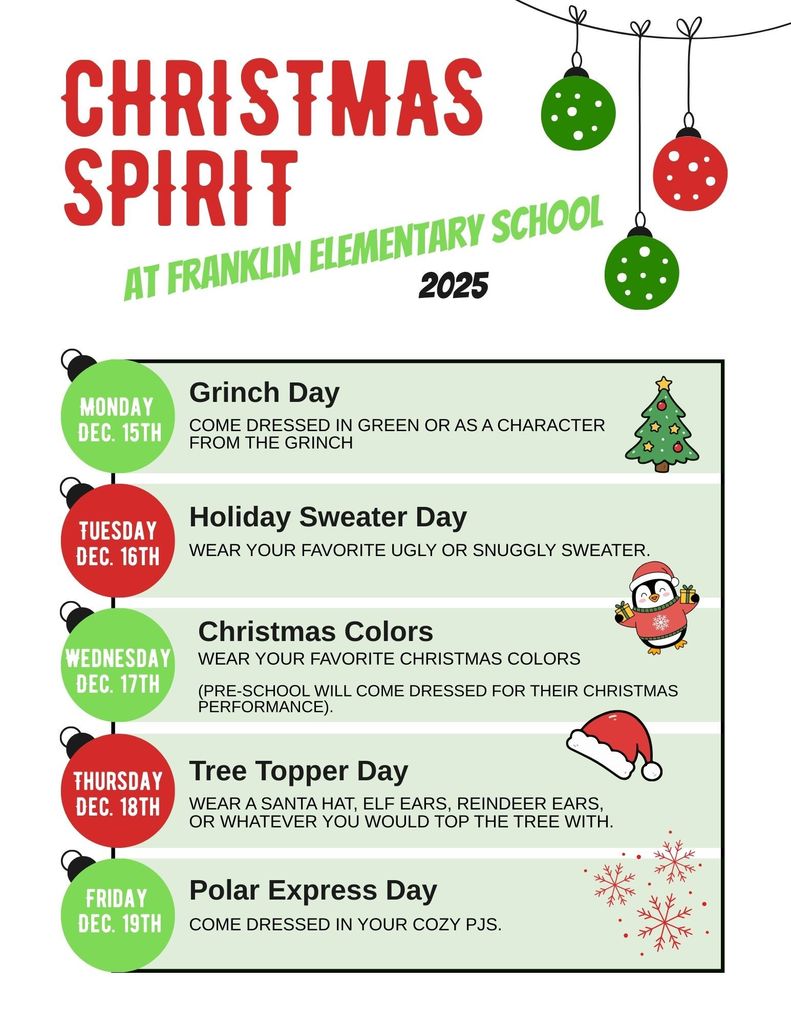 Christmas Spirit at FES 2025 Flyer