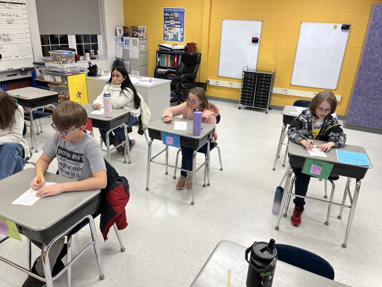 Students participating in an activity 