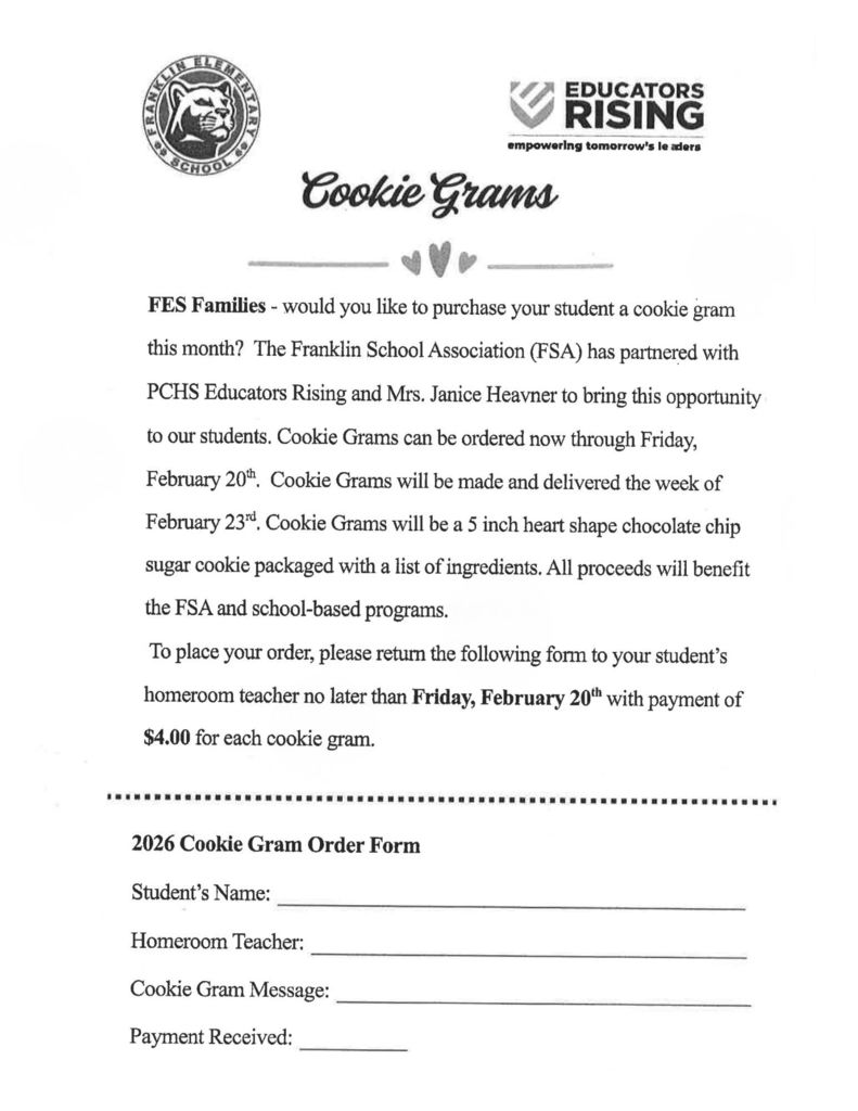 Flyer for Cookie Grams