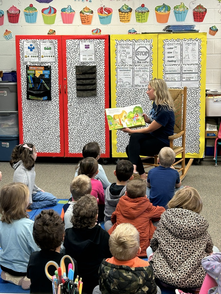 National Honor Society student coming to read to our classroom. 