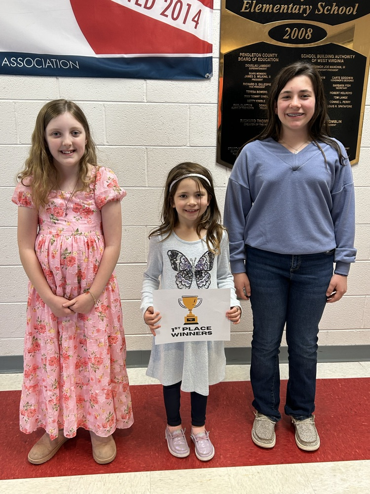 Our 1st place young writer winners! 