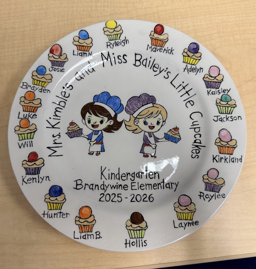 Kindergarten little cupcake plate