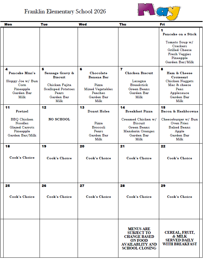 FES Menu