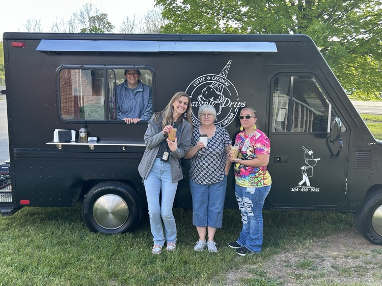 Staff enjoying coffee 