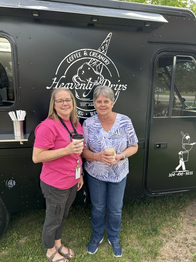Staff enjoying their coffee order! 