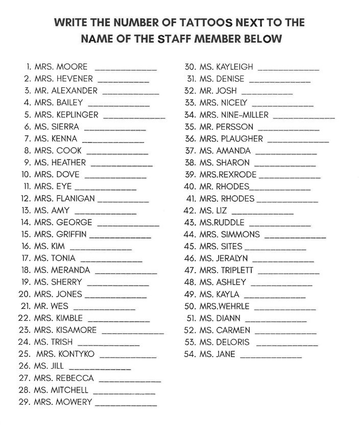 Tattoo your teacher