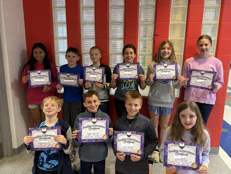 Top 10 AR students out of the whole school. 