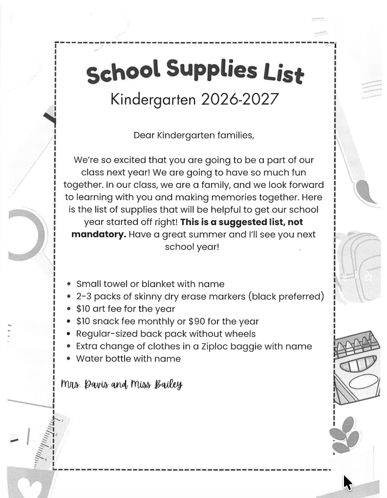 K List PDF on website listed in post