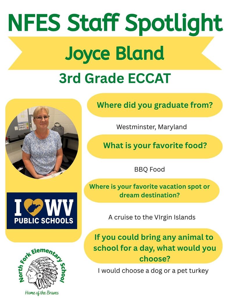 Joyce Bland 3rd grade ECCAT