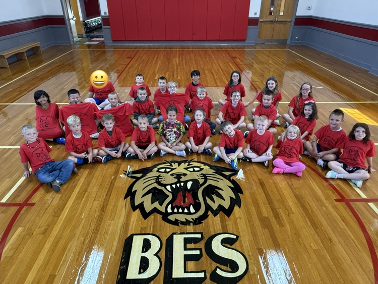 Students in their Brandywine Attendance T-Shirts! 