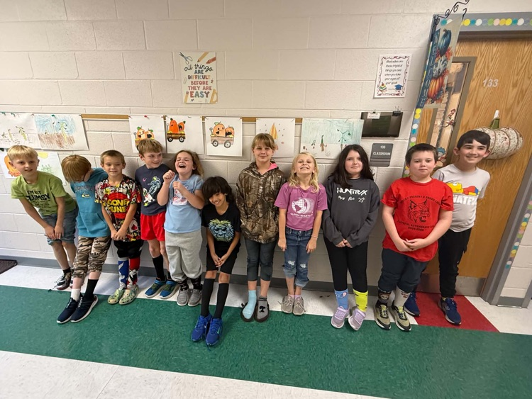 4th grade wacky sock day!