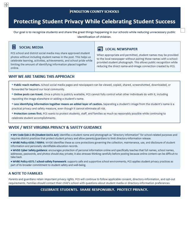 Student Privacy