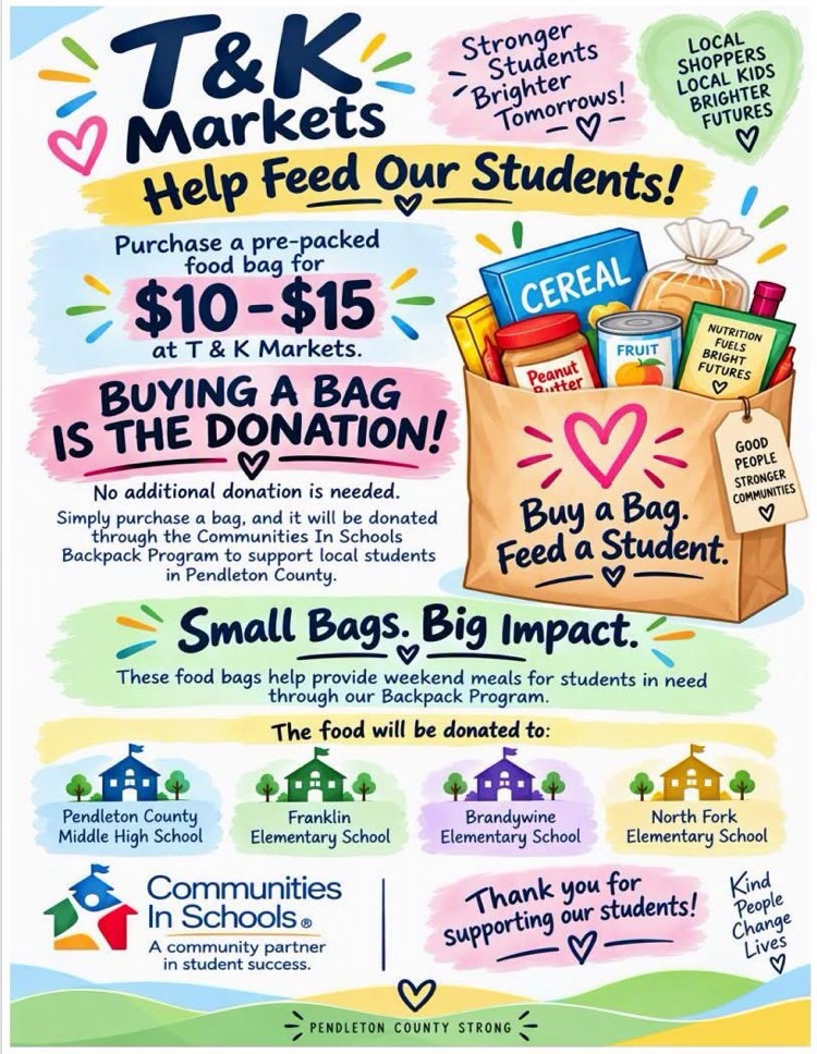Flyer for T & K community donation