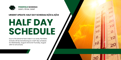 Update: Half-Day Schedule on Wed. Aug. 23rd & Thurs. Aug. 24th