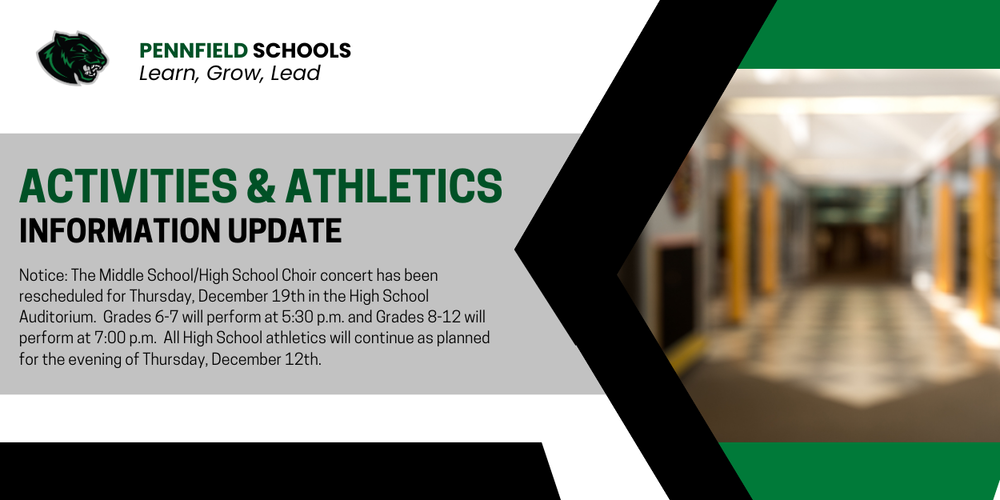 Activities/Athletic Information Update (12/12/24)