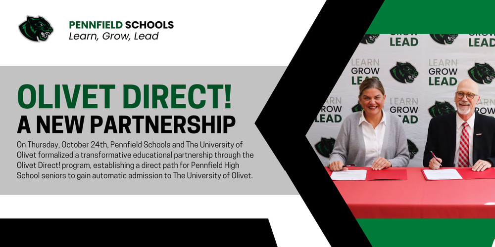 Pennfield Schools and University of Olivet Sign Agreement for Students