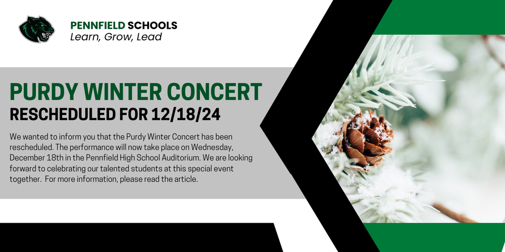 Update: Purdy Winter Concert Rescheduled to 12/18/24