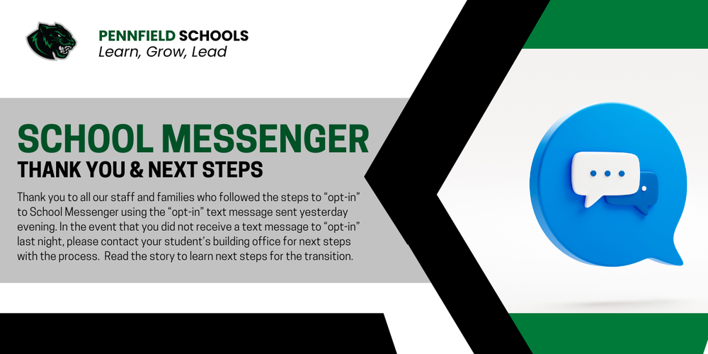 School Messenger - Thank You & Next Steps