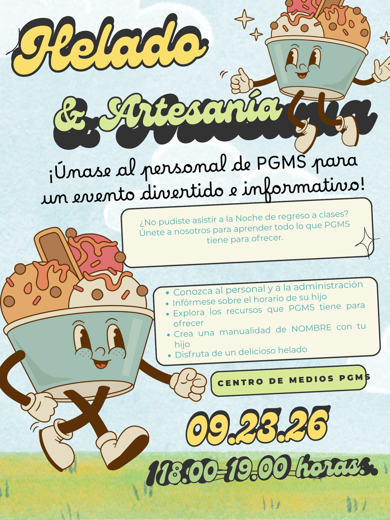 Ice cream and Craft Family Engagement
