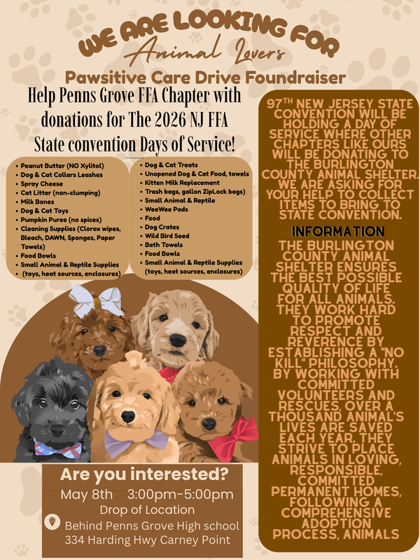 FFA Donation Poster