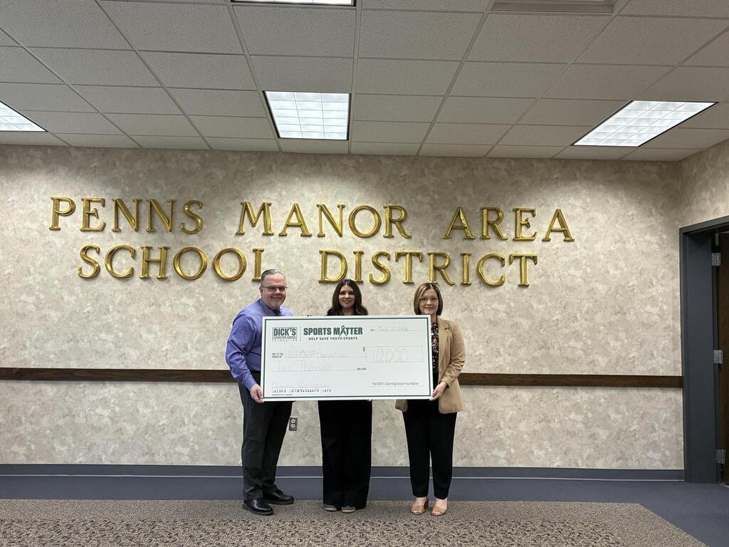 Presenting check to ES principal