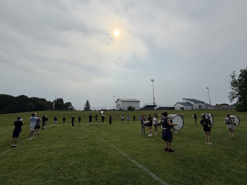 Band Camp practice and parade performance