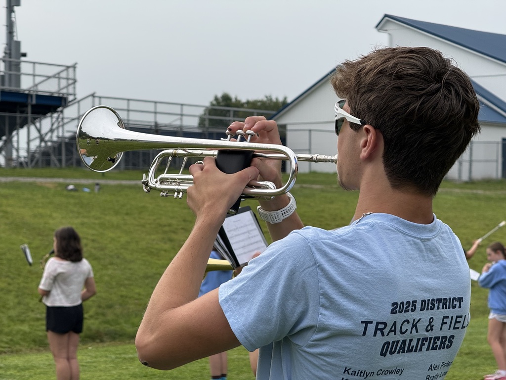 Band Camp practice and parade performance