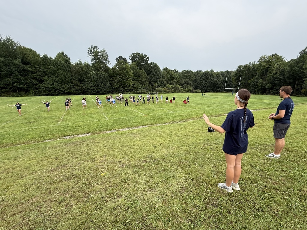 Band Camp practice and parade performance