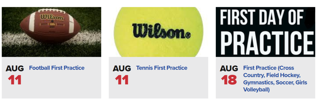NJSIAA Start Dates
