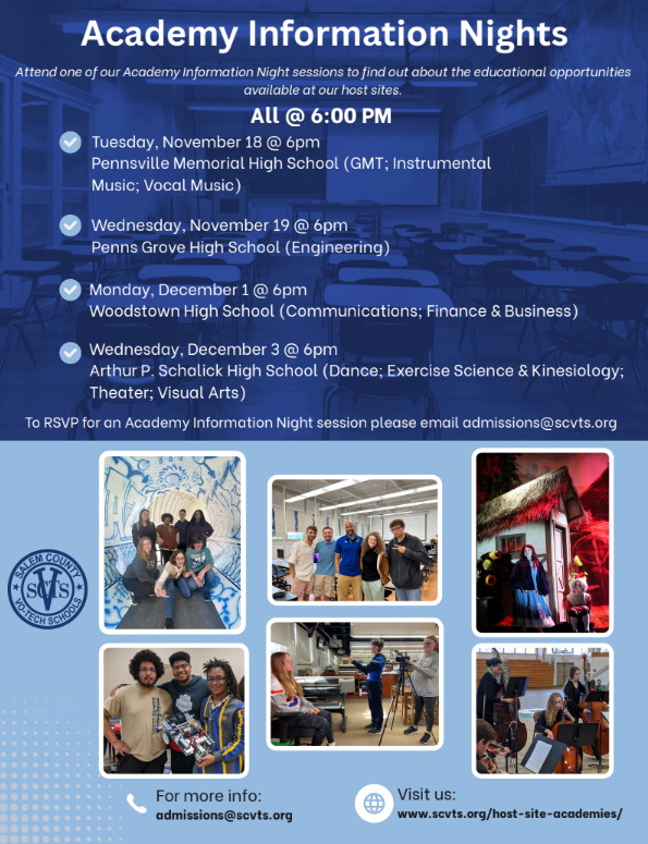 Academy Information Nights & Vo Tech Open House