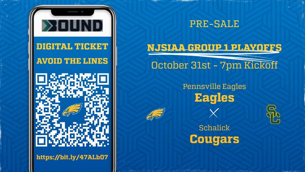 Digital ticket link for Football Game on 10/31