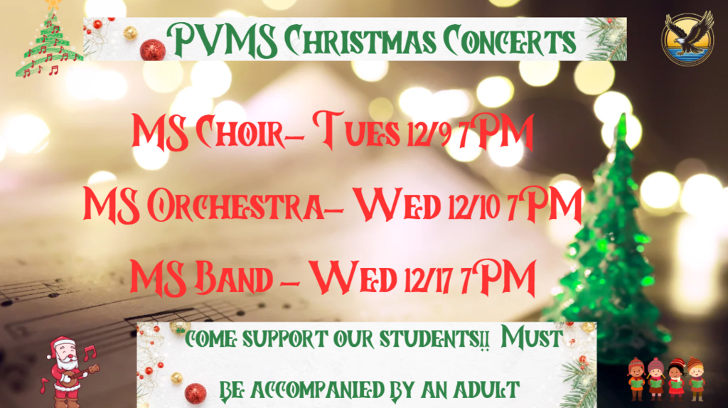PVMS Holiday Concerts