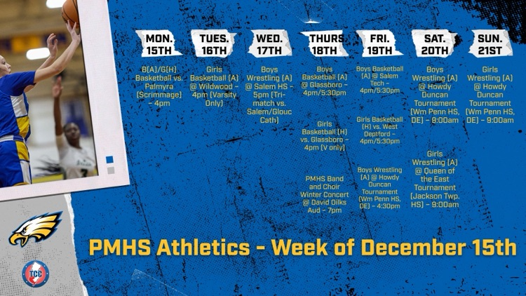 Schedules can be found at www.GoBound.com/nj/schools/pennsvillememorialhs