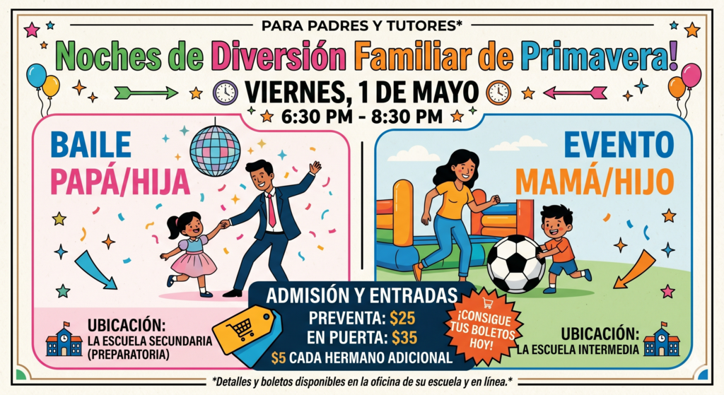 Spanish Version of Daddy Daughter and Mother Son Dance