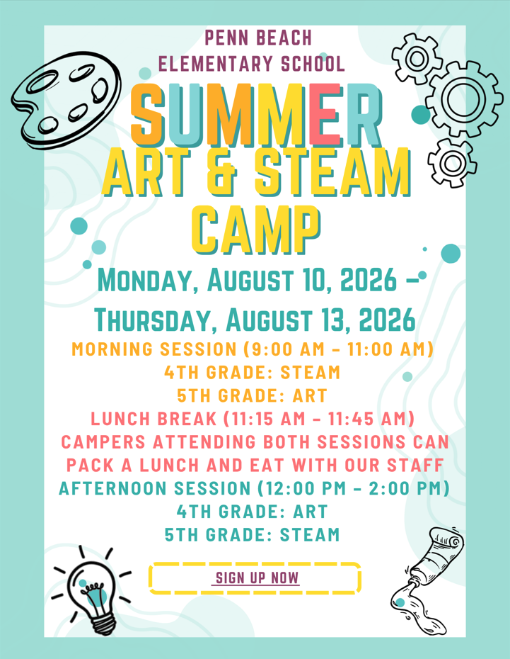 STEAM and Art Sumer Camps current Grades 2-5