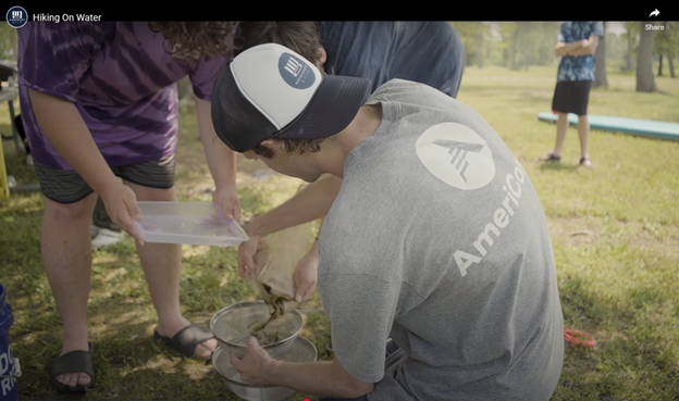 Clayton Ritter, PMSC alum, while serving at Watersmith Guild. Hiking on Water documents the Watersmith Guild’s inaugural First Waves Erie program, which engages underserved youth in outdoor adventure, education, conservation, and filmmaking. The film highlights student experiences exploring Pennsylvania’s only coastline along Lake Erie, the lagoons of Presque Isle State Park, and the pristine French Creek watershed. Participants learn about water quality and local ecosystems through citizen science initiatives while developing filmmaking skills to share their perspectives on the environment and community.