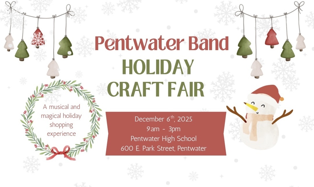 Pentwater Band Holiday Craft Fair Flyer 2025