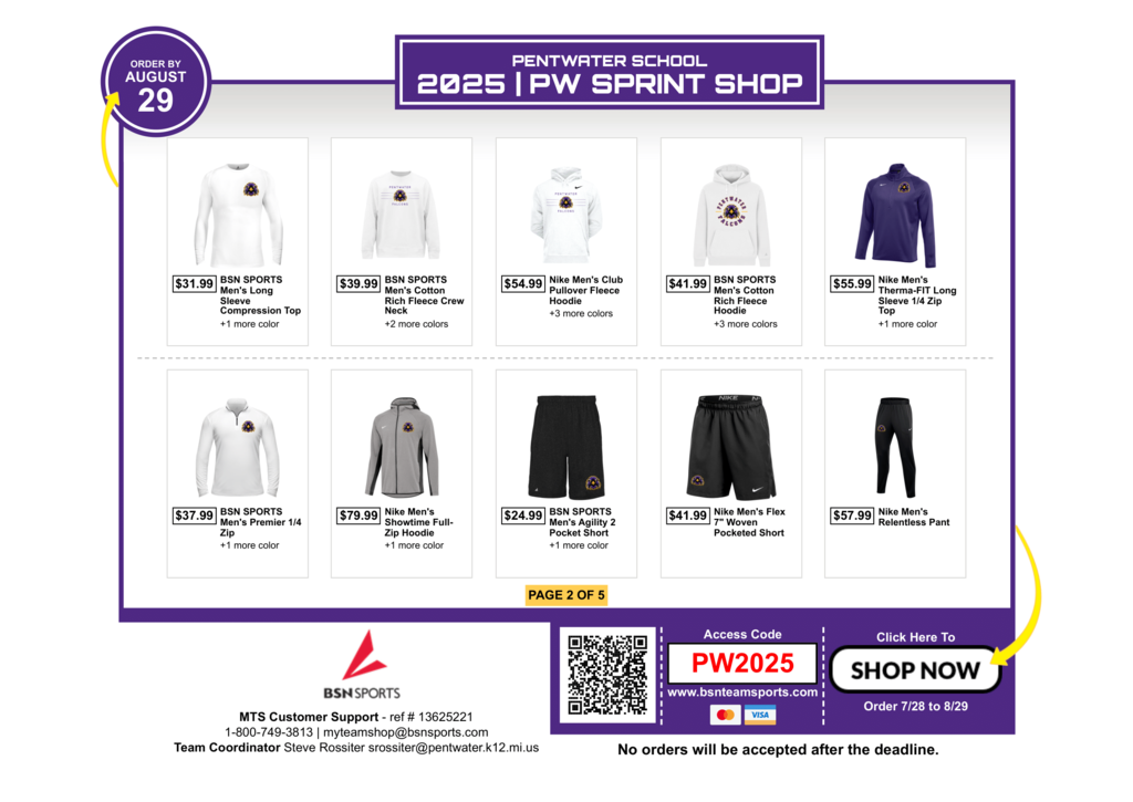Pentwater Falcons BSN Flyer Page 2
