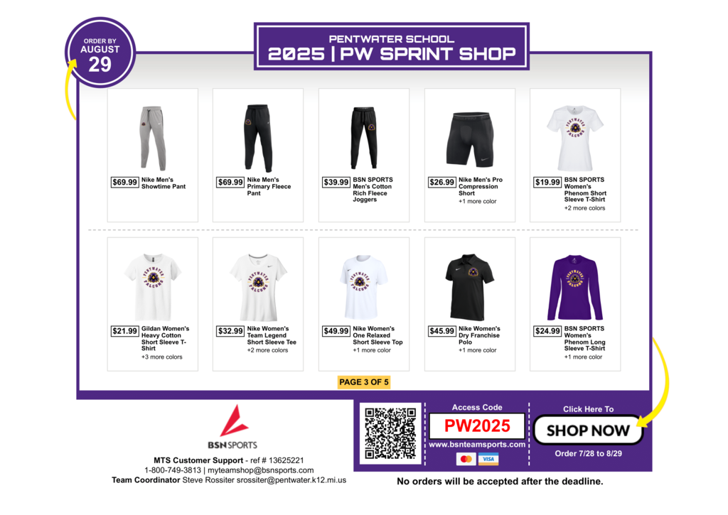 Pentwater Falcons BSN Flyer Page 3
