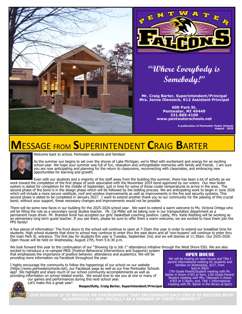 August 2025 Newsletter Page 1