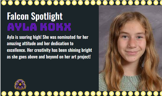 Congrtulations Ayla on your amazing attitude and hard work!